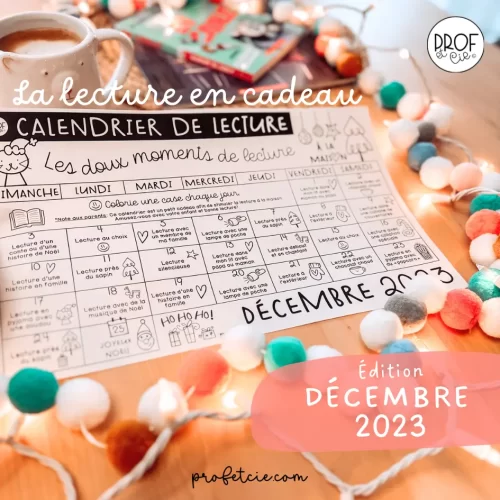 Calendrier de lecture - Prof et cie