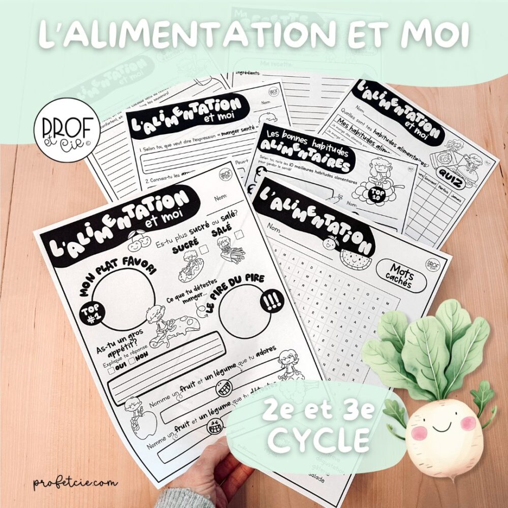 L'alimentation et moi (2e et 3e cycle)