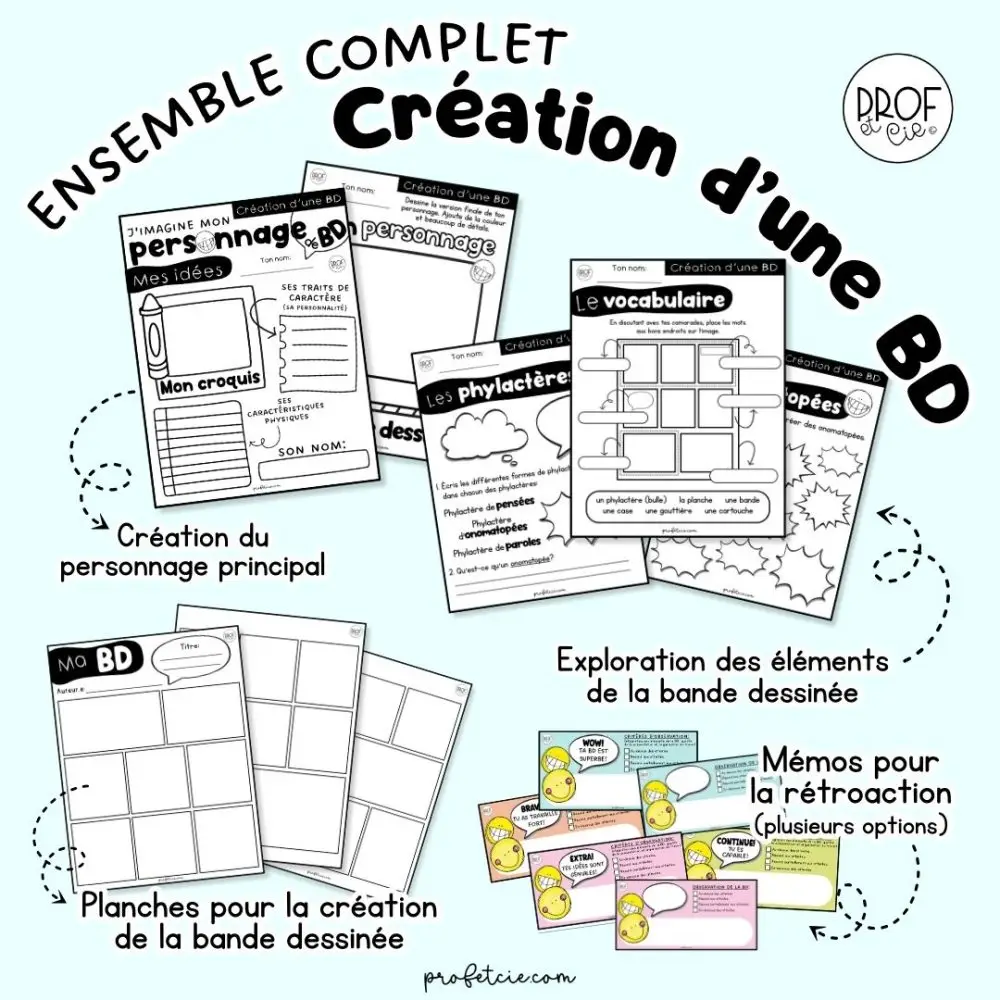 Ensemble complet pour la création d'une BD (2e et 3e cycle) - Image 2