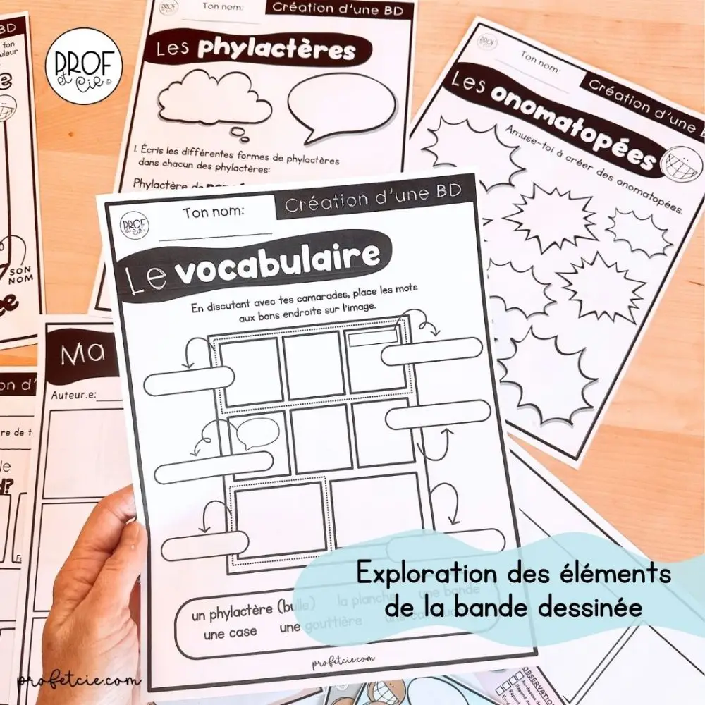 Ensemble complet pour la création d'une BD (2e et 3e cycle) - Imagen 3