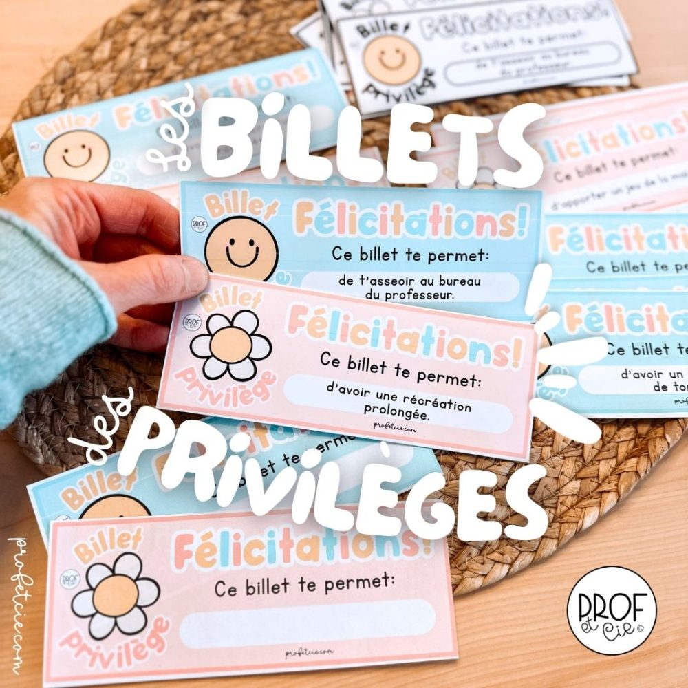 Les billets des privilèges (Pour tous)