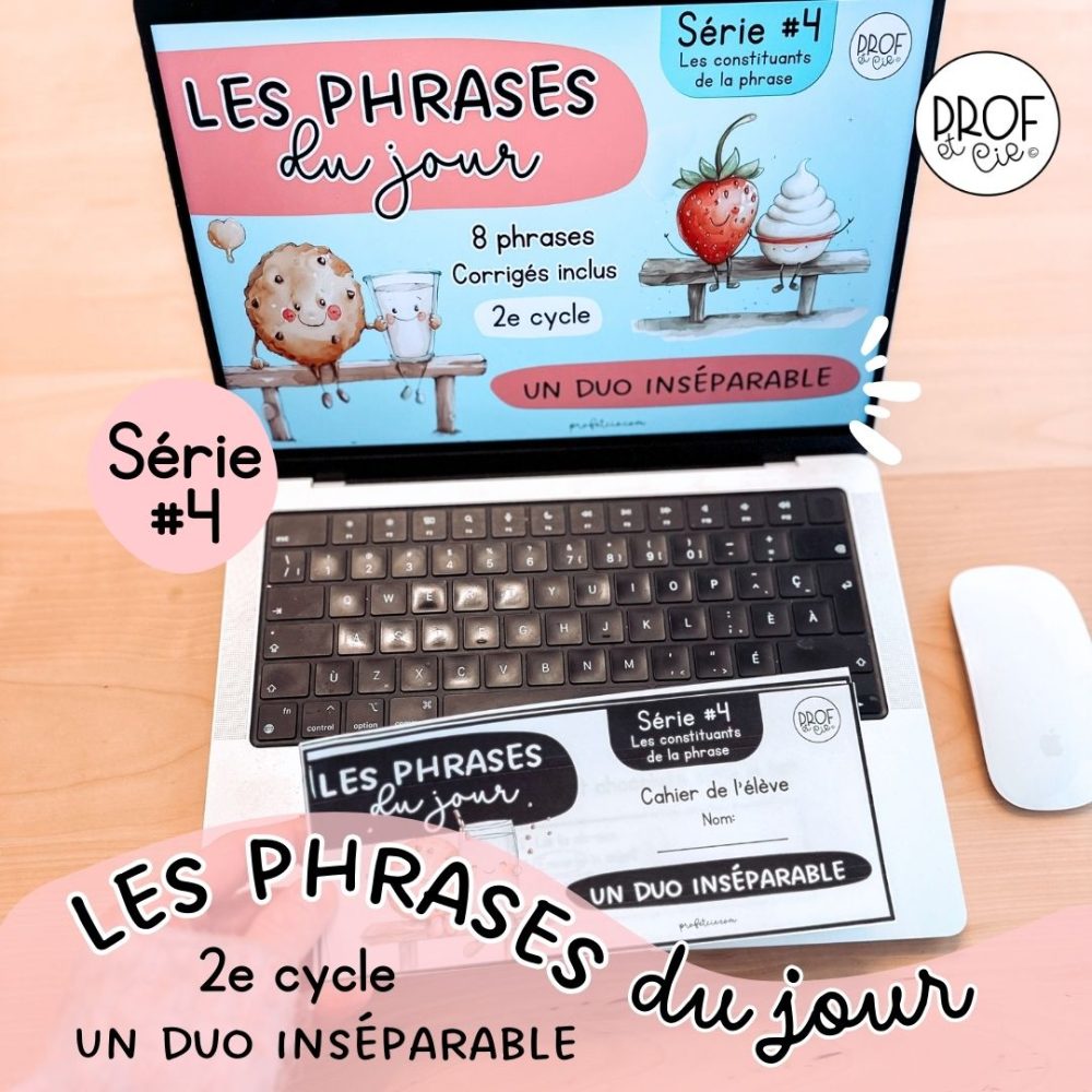 Phrases du jour Série #4 (Un duo inséparable) 2e cycle