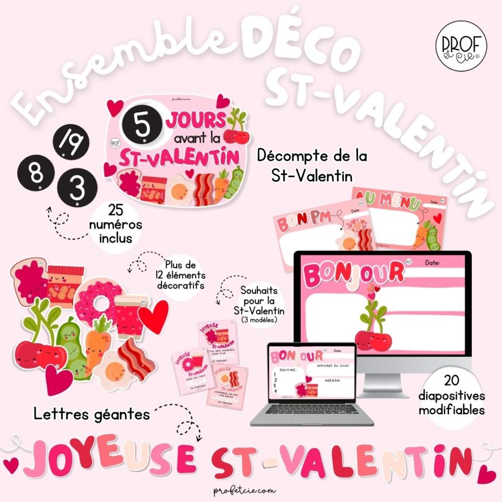 Ensemble DÉCO St-Valentin (Pour tous) – Image 2