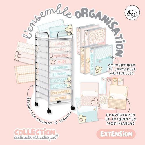 Ensemble organisation (collection Délicate et ludique)