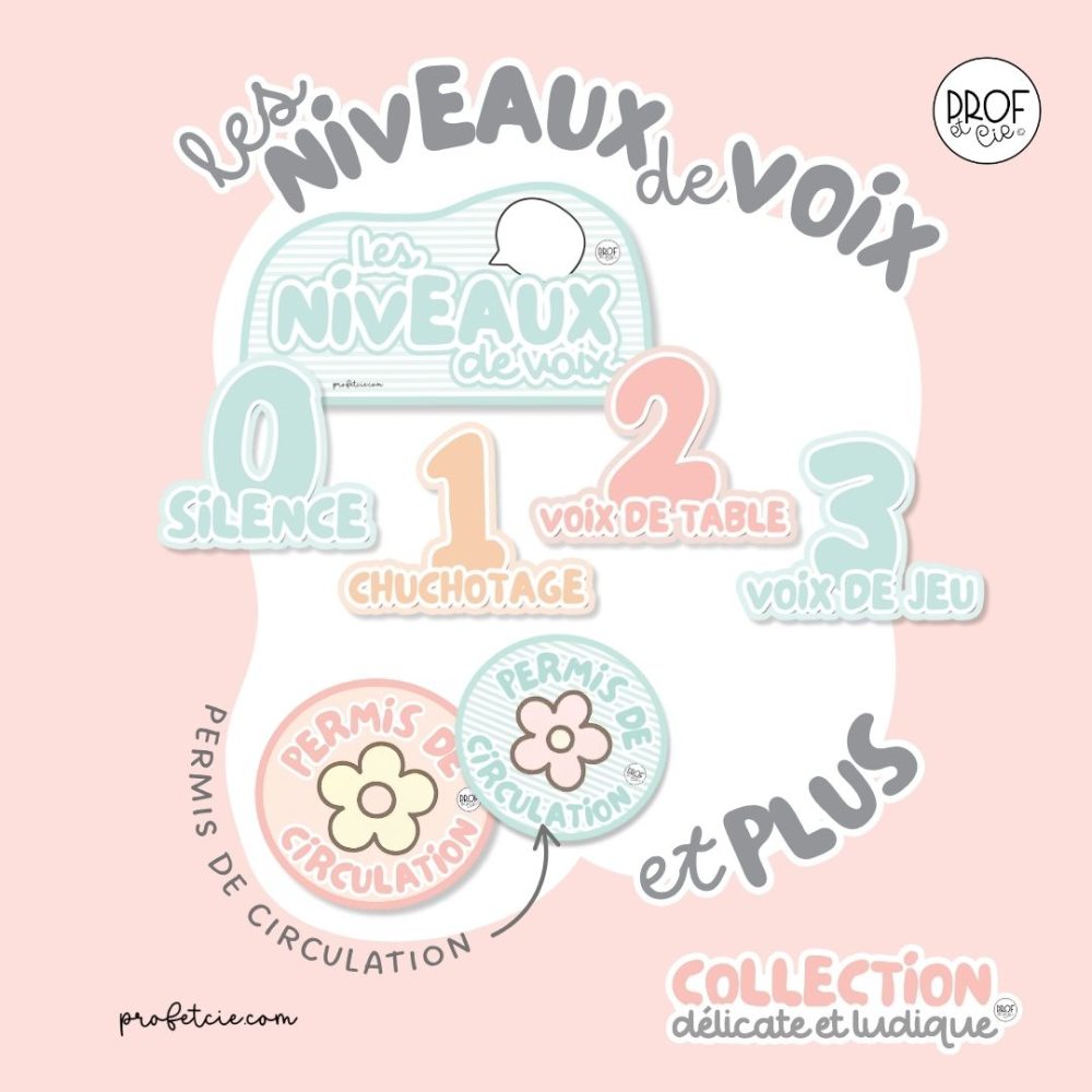 Voice levels and more (Delicate and playful collection)