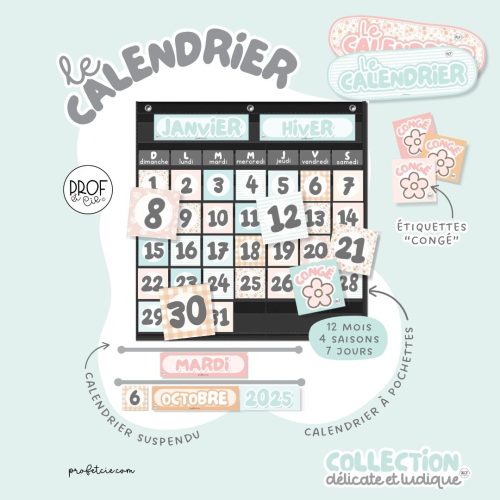 Le calendrier (collection Délicate et ludique)