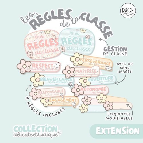 Classroom rules (Delicate and playful collection)