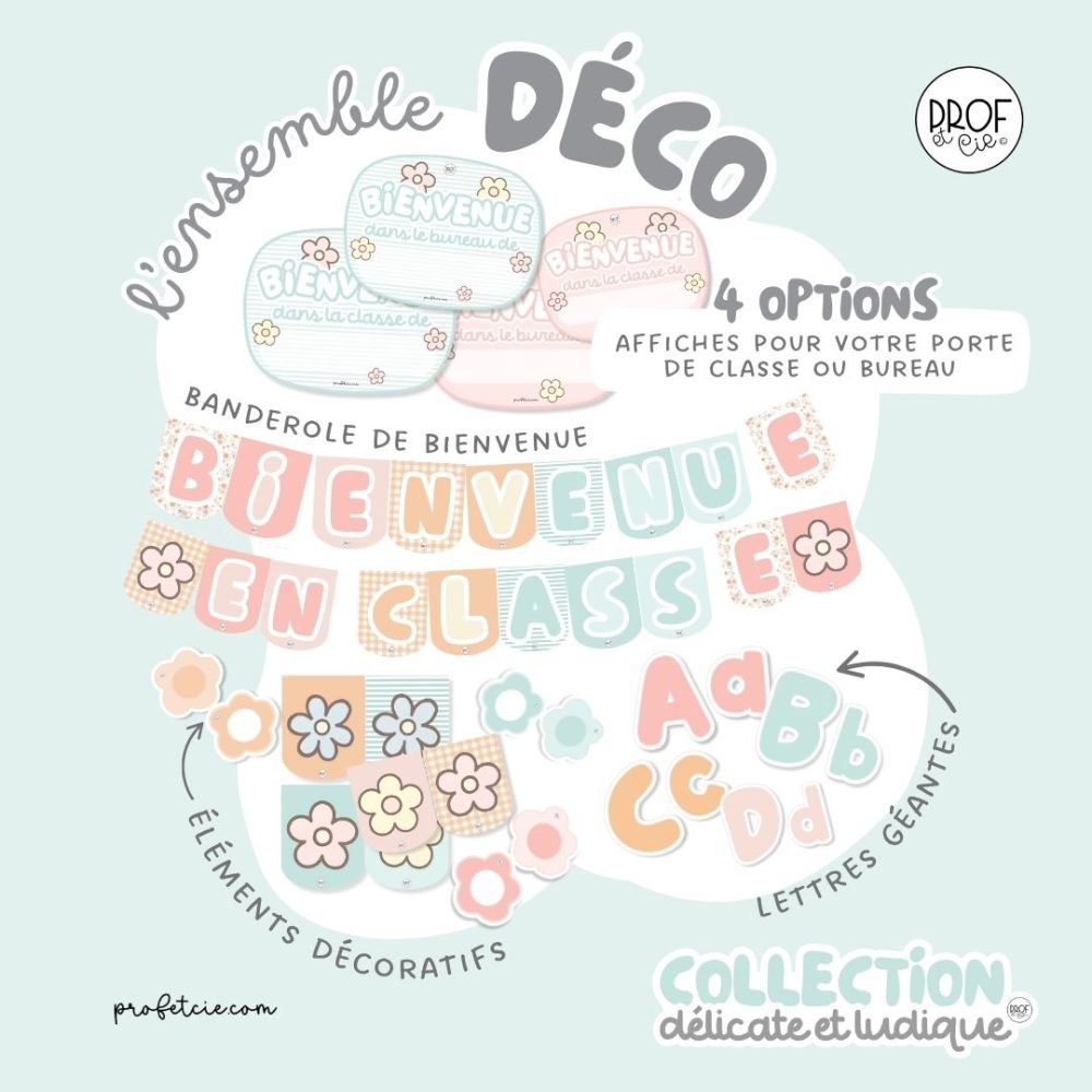 Ensemble d'affichage complet (collection Délicate et ludique) – Image 5