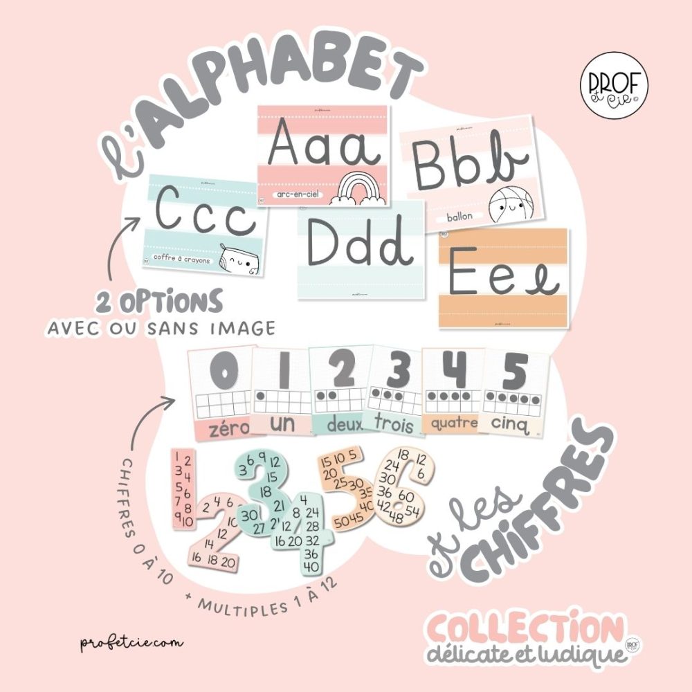 Ensemble d'affichage complet (collection Délicate et ludique) – Image 4