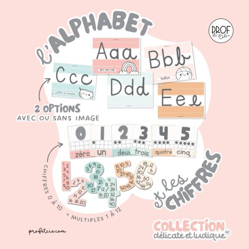 L'alphabet et les chiffres (collection Délicate et ludique)